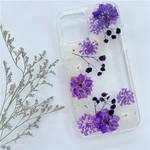 紫陽花押し花スマホケース*全機種対応*手帳型*iFace風*iPhone15Pro Xperia iPhone16 iPhone16Pro iPhone16plus Galaxy iPhone15