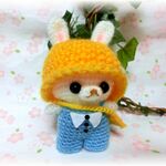 ✿送料無料✿あみぐるみ✿園児のうさぎちゃん🐰♪