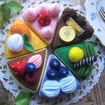 フルーツケーキセット プチ②のそっくりさん　フェルトの手仕事