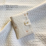 Daisy Korea fabric 母子手帳ケース　Sサイズ　デイジー　刺繍