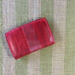 ボルドーのヌメ革の名刺入れ　3