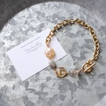 <ナチュラル>botanical & stone マンテルブレスレット