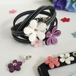 flowerネックストラップ＆カードホルダー　セット