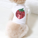 犬服♡いちごフリルタンクトップ♡
