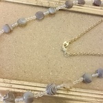 ボツワナアゲートのシンプルネックレス