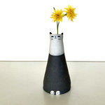 猫　花瓶〈一輪挿し〉　　no.329