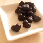 ハートチョコレートのピアス