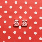 【ミニピアス】小さな精肉店ピアス/イヤリング