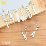 職人さんの工具ピアス【スパナ＆ペンチ】