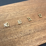 数字No.(真鍮ピアス)★受注製作★
