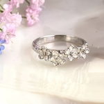 【受注制作】並んだ忘れな草のsilver ring