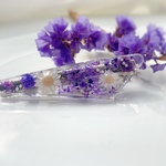 透けるお花の透明感ヘアアクセサリー　お花　フラワー　本物のお花　かすみ草　レジン　ウェディング　ブライダル　ナチュラル　ボタニカル