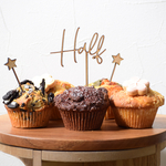🍐プレゼントキャンペーン中　miniケーキトッパー　【halfと星のセット】ハーフ
