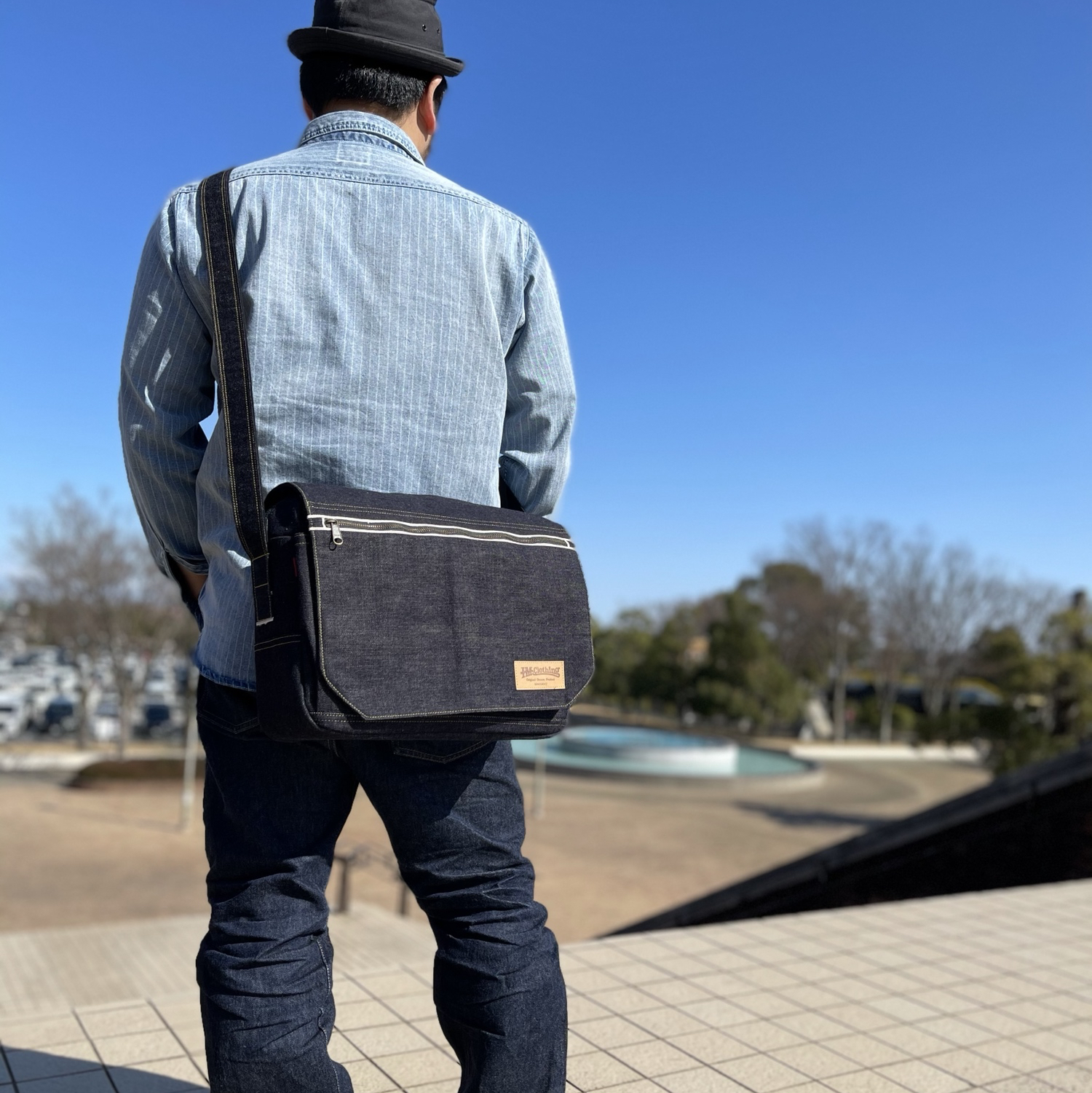 ポストマンバッグ 【岡山デニム デニムバッグ デニムポストマンバッグ