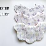 オシャレな可愛い花柄 もくもくスタイ 3枚セット