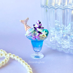 人魚姫のクリームソーダ【観賞用/片耳ピアス/作品片耳イヤリング/ネックレス】