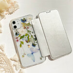 フレッシュな香りが漂う 押し花 手帳型スマホケース iPhone / Galaxy iPhone 12 11 X SE / Galaxy s21 s20 s10