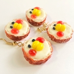 ちくわひよこのピアス🐤イヤリング＊フェイクフード＊食べ物＊お弁当
