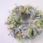 カラフルミックスシュシュ（さわやかブルー＆グリーン）