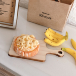 ミニチュア　バナナと焦がしアーモンドのタルト🍌