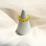 ビーズリング ビーズアクセサリー ひまわり 韓国