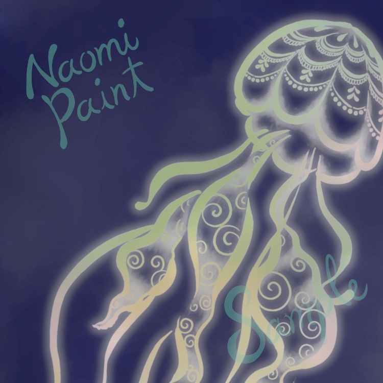 スマホ壁紙 海月 ダウンロード販売 Naomi Paint Minne 国内最大級のハンドメイド 手作り通販サイト