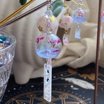 夏の風物詩　リアル金魚風鈴のかんざし　ゆらゆら一本簪