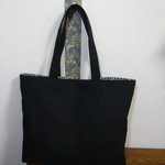 68様オーダー品　黒無地のトートバッグ