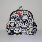 ☆再・・・販☆HAPPYがま口ポーチ♪　☆まねきねこさん☆