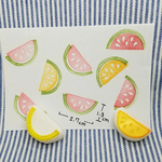 消しゴムはんこ🍉夏はスイカでしょ🎵
