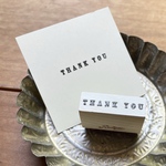 小さいThank youのラバースタンプ［10×30mm］