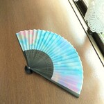 スカイオーガンジー扇子