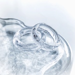 bubble water                 クリアリング 透明リング ブルーリング ring 指輪 リング シンプル おしゃれ  ナチュラル 個性的 ファッション  母の日 透明 クリア