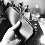 【決済専用】　ごっつい長財布　ルガトショルダー紺色