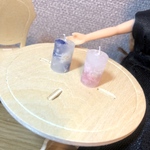 ミニチュアボタニカルキャンドル(青、ピンク)
