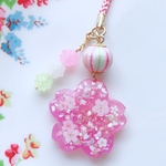 桜✿花明かり根付けストラップ★