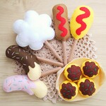 フェルトのおままごと、屋台屋さん