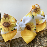 再販♡プチギフト⭐️ひまわりキッズリボンへアゴム２点セット