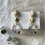 送料無料🧸レジンアクセサリー×ベージュearring