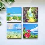 沖縄を感じるフォトパネル ＊ 4枚セット販売【14×14cmスクエア写真パネル・お好きな作品で注文できます♪】