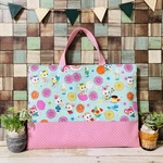 ☆最後の1点☆　昭和レトロ　ハニーチューン　果物柄　レッスンバッグ　絵本袋　お稽古バッグ　塾バッグ　縦30×横40　入園入学　サイズオーダー
