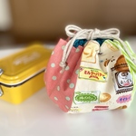 ＊保冷保温巾着　ぼぅるきんちゃく＊（大）菓子パン　アイボリー
