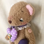 泣きべそこぐまちゃん  紫のハート