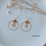 わすれな草♡フープイヤリング