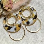 猫柄ピアス【三毛猫】