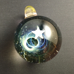 手の平に広がる宇宙   ガラスペンダント