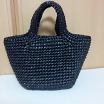 m様ご注文の品　ビニール紐編みバッグ①