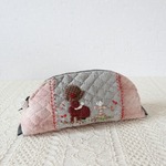 ☆ぱっくりポーチ☆お茶の時間☆キルト☆ハンドメイド☆