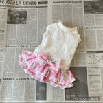 パッチワーク調なワンピ　犬服