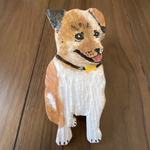 オーダー　木彫り犬　小梅ちゃん